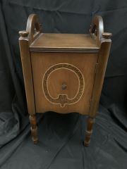 Antique Single Door Humidor Copper lining is still (1 of 3)
