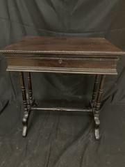 Victorian Sewing Table Nice hinge top, with (1 of 6)