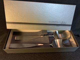 Retro Lauffer Serving Set Japanese Stainless Steel (1 of 3)