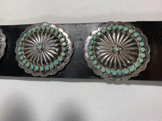 Hand Made Native American Belt w/ Medallions Jason (1 of 5)