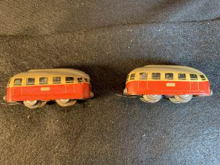 German Deco Train Tin Toys (2) With org. lithographs (1 of 2)