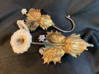 2 Victorian Curtain Tiebacks Metal Goldleaf w/ (1 of 4)