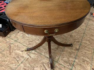 Duncan Phyfe Single Drawer Table 4 Claw Feet, measures: 4 Claw Feet, measures 29" accross by 28.5" tall ***This item will need to picked up directly, address is in E. Amherst, NY.