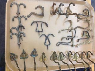 Coat Hooks - Various Different shapes & sizes: Different shapes & sizes