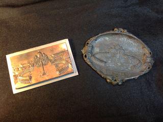 Vatican City Plaque & Tip Tray Early souvenier pieces (1 of 7)