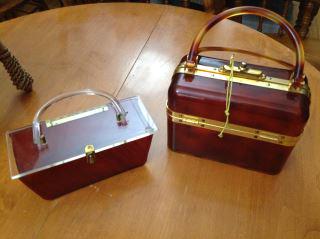 Retro Plastic Purses (2) Original to Period Pieces (1 of 9)