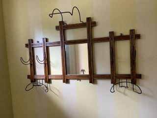 Mission Oak Hat Rack Reconditioned piece w/ org. metal (1 of 3)