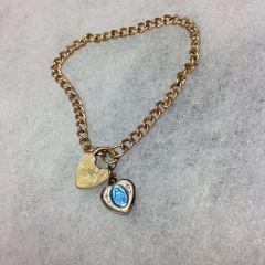 9kt European Gold w/ Enamel Overlay Bracelet Child's: Child's First Cracelet