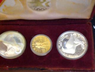 1984 Coin Set - XXIII Olympiad Coins are $10, $2 & $1 (1 of 4)