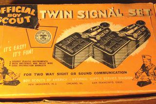 Official Boy Scout Twin Signal Set Be Prepared! (1 of 3)