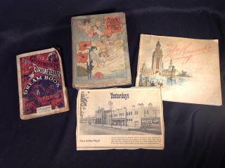 Pan American 1901 Dream Book - Old Gypsy Fortune Teller: Fortune Teller 1889, Hans Christain Anderson Fairy Tales 1899 w/ colored Lithographs