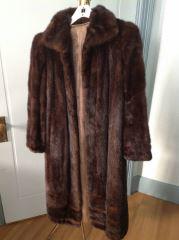Mink Coat w/ Embroidered Lining .: .