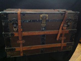 Shipping Trunk w/ Drawer measures 23" x 20" x 36" (1 of 9)