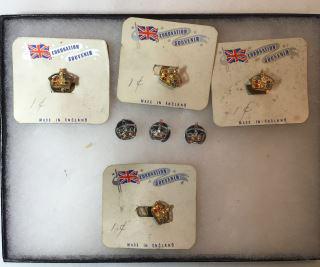 British Coronation Souvenir Pins . (1 of 1)