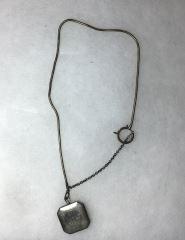 Sterling Picture Locket on Watch Chain! .: .