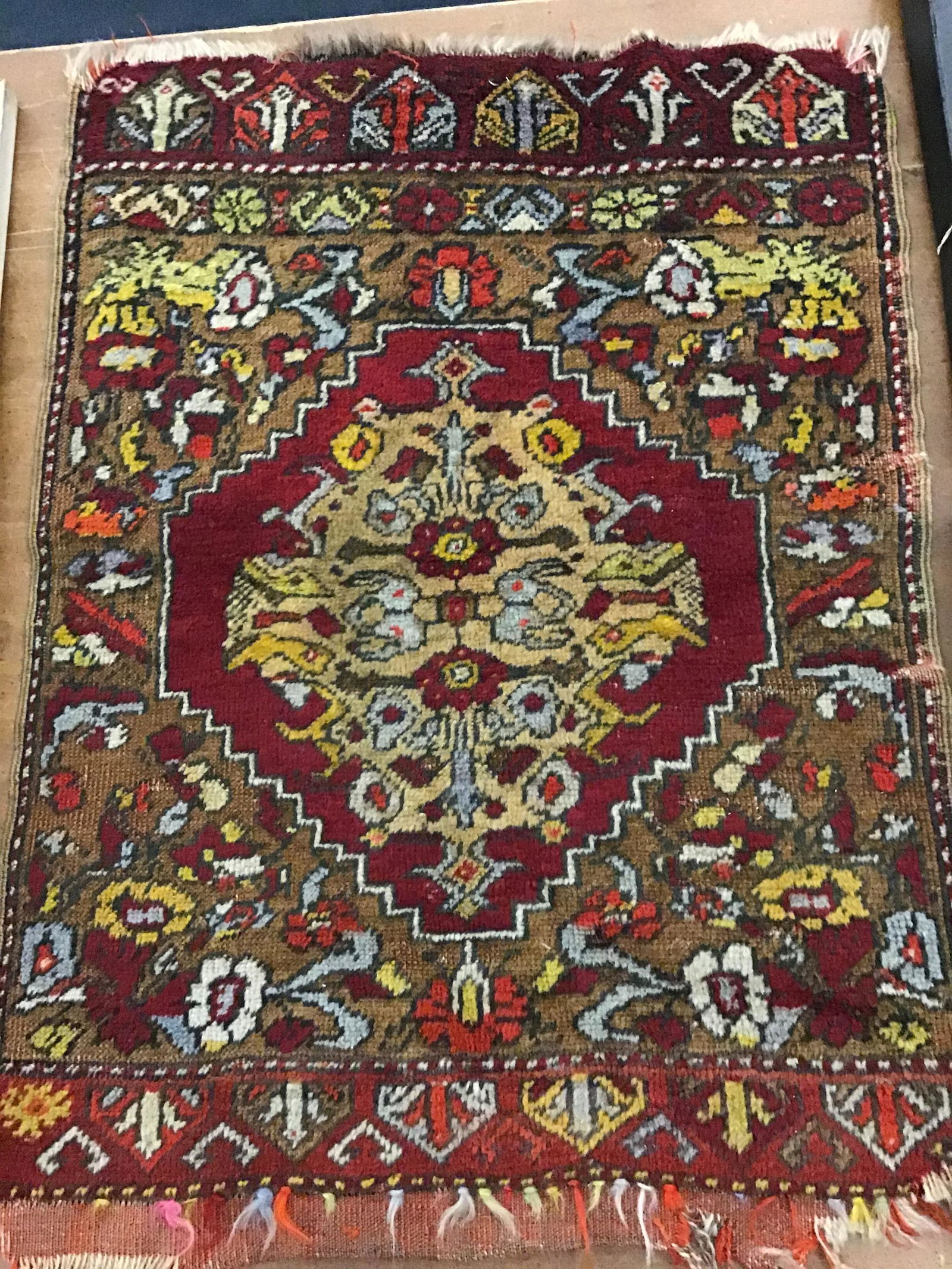 Antique South Caucasian Prayer Rug All wool, Pre-1900, (1 of 2)
