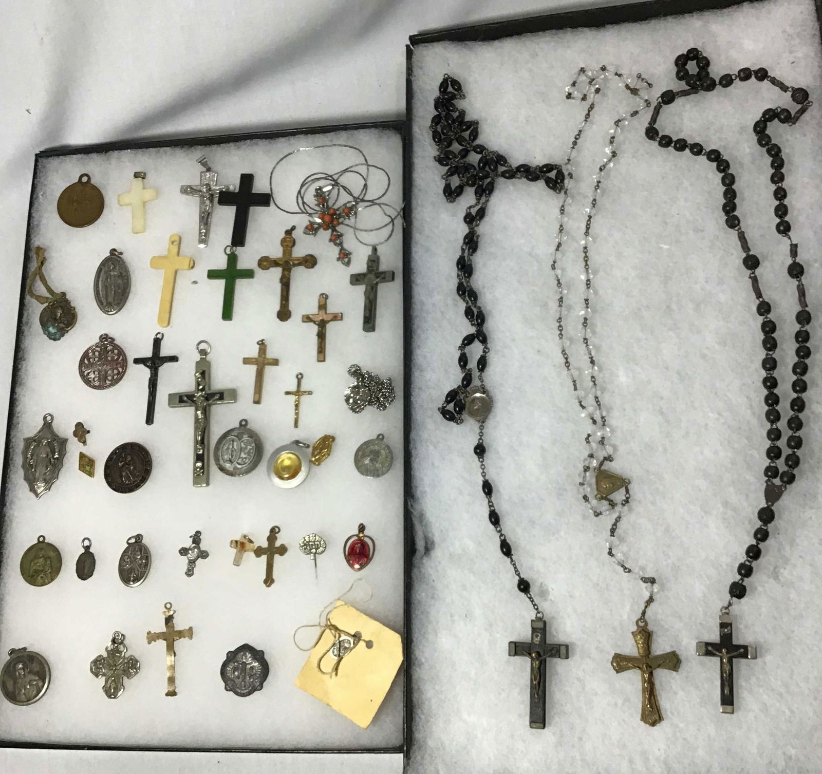Vintage Religious Lot (43 pcs) 19 crosses, 18 medals, 3 (1 of 3)