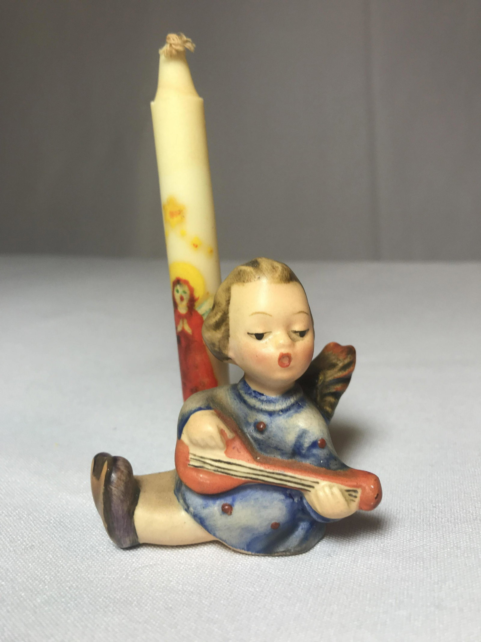 Hummel sitting angel candleholder 4.5?Â: .