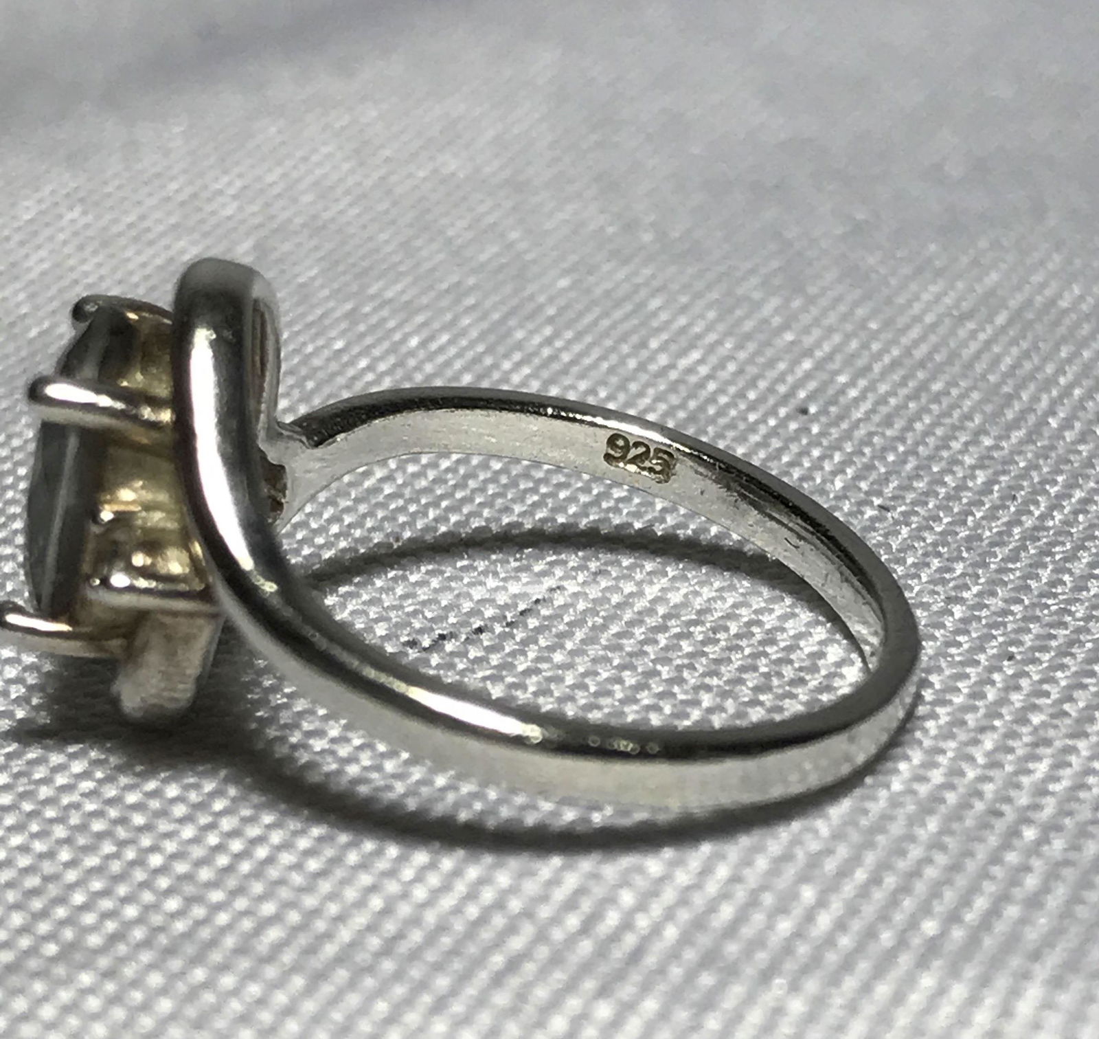 Rainbow Topaz Sterling Silver 925 Ring size 6.5 . (1 of 5)