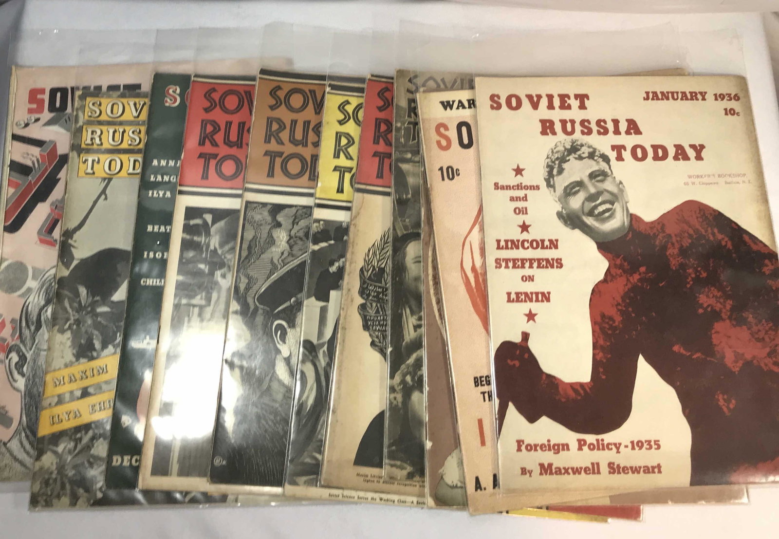 Soviet Russia Today Magazines issues from April â€˜33 -: issues from April â€˜33 - March â€˜36