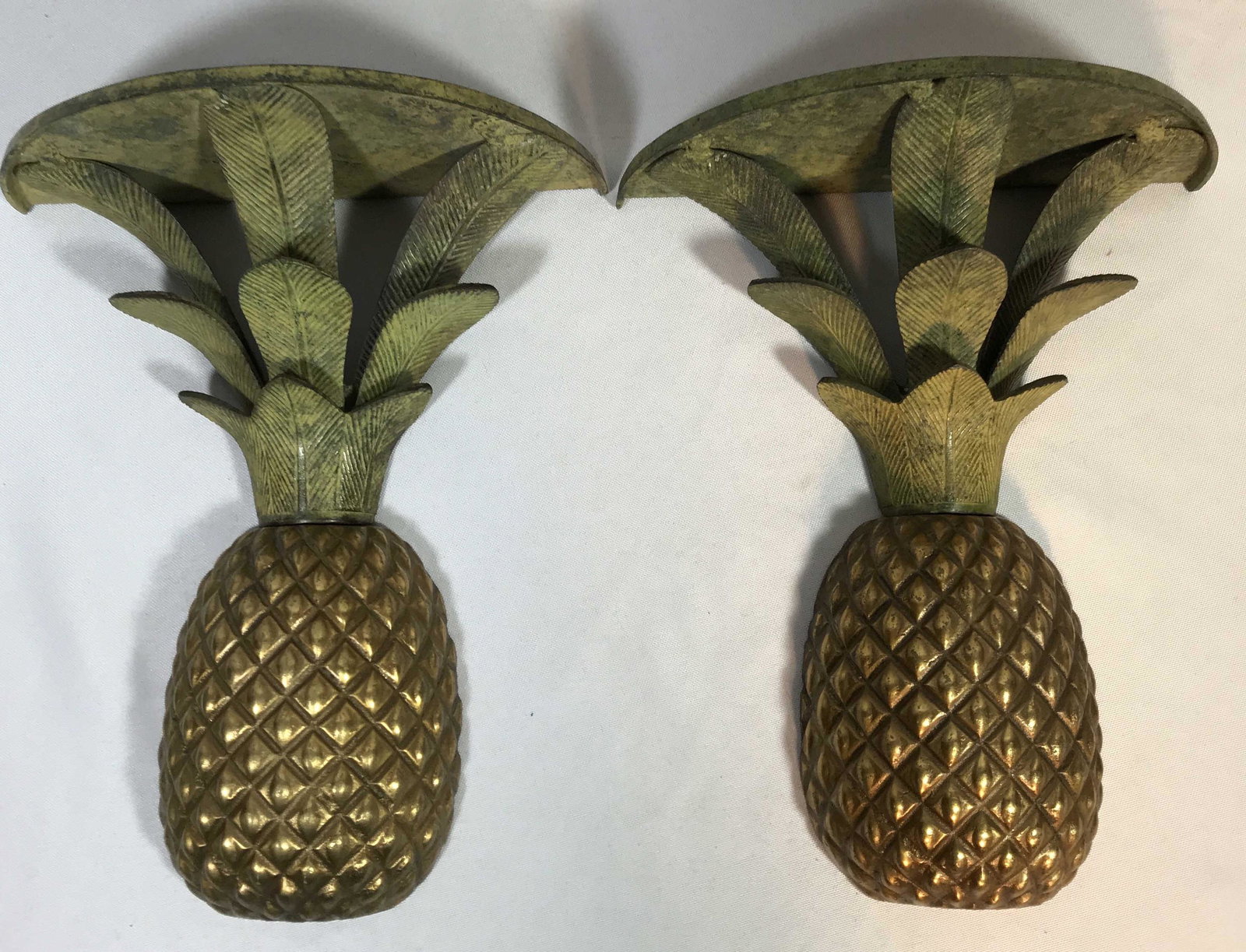 Pineapple style wall shelves HEAVY 10in tall: 10in tall