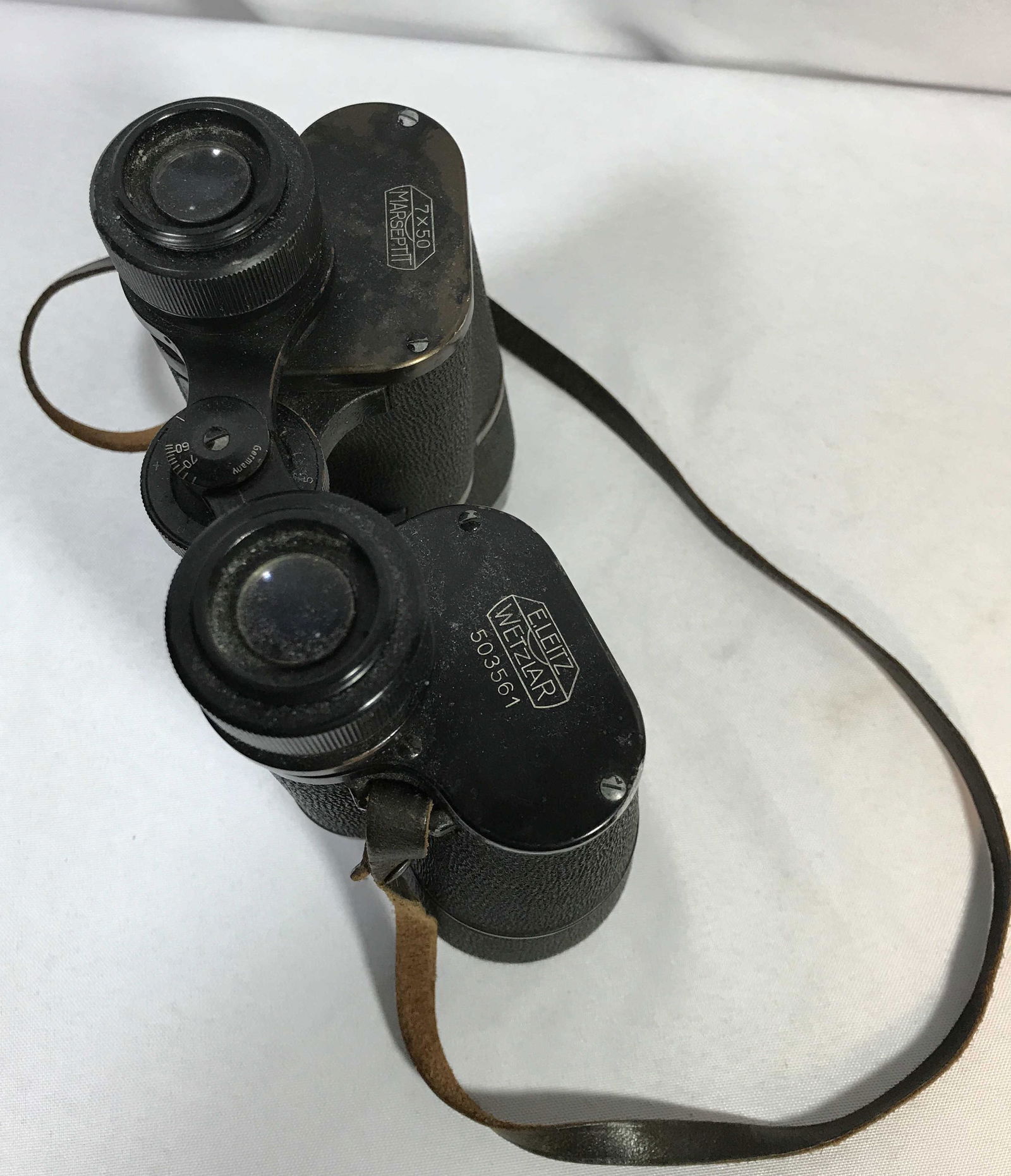 German Made 7x50 Binoculars w leather Lanyard . (1 of 7)