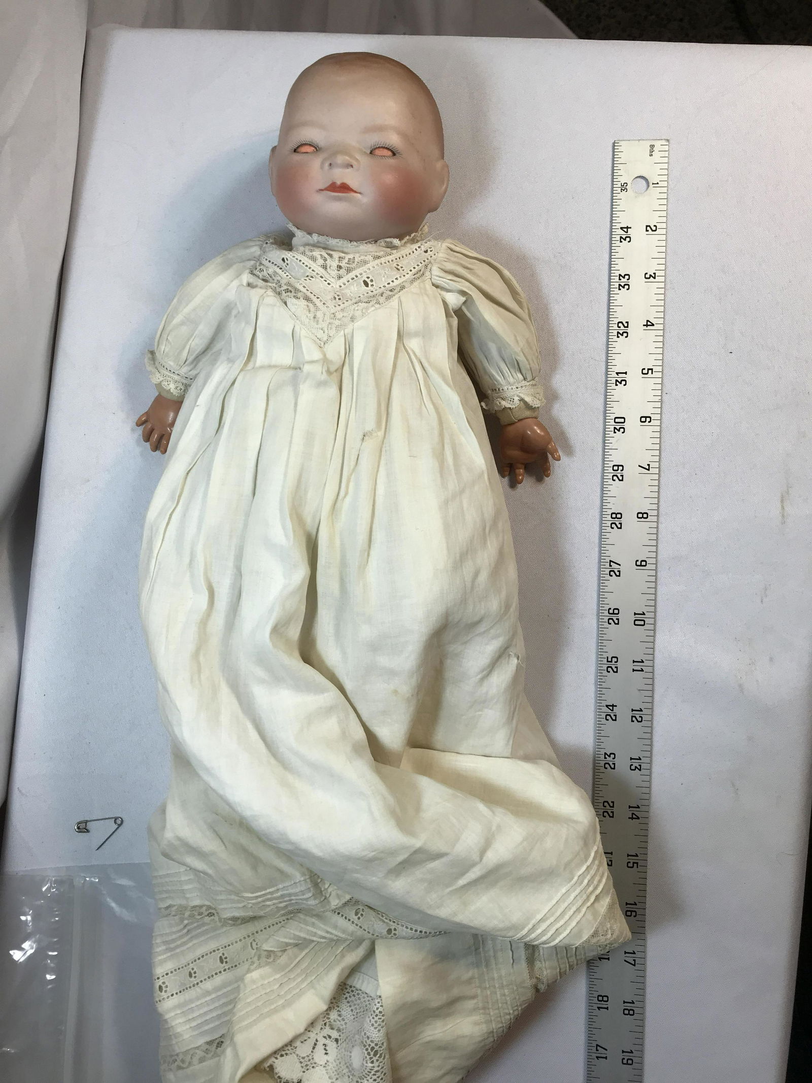 Early Putnam Baby Doll Original Clothes Porcelain Head (1 of 5)