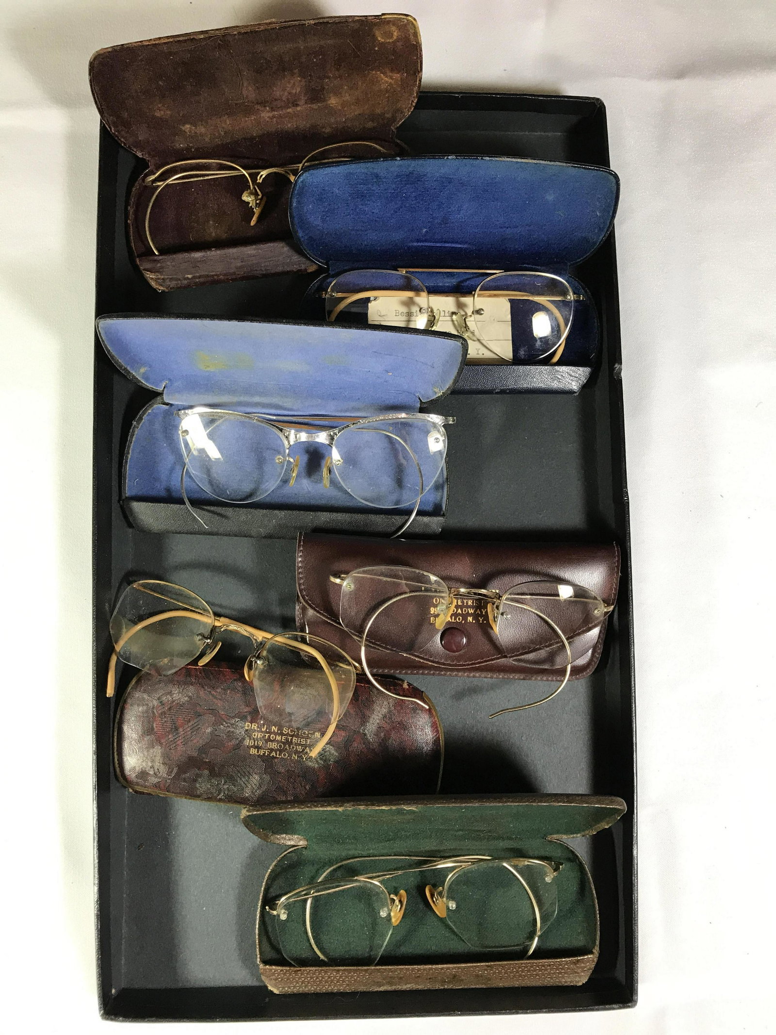 Vintage Menâ€™s Glasses w cases 12kt gold filled .: .