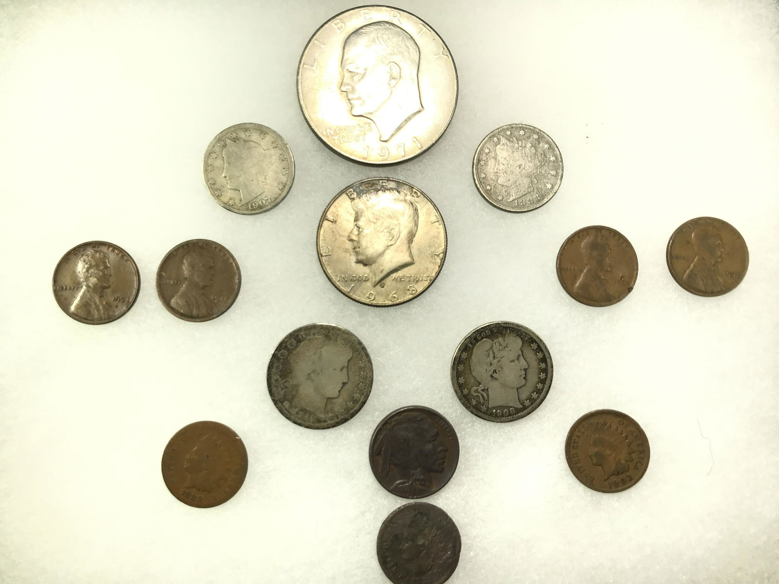 Coin Collection - 2 Barber Quarters 40% Silver Kennedy (1 of 6)