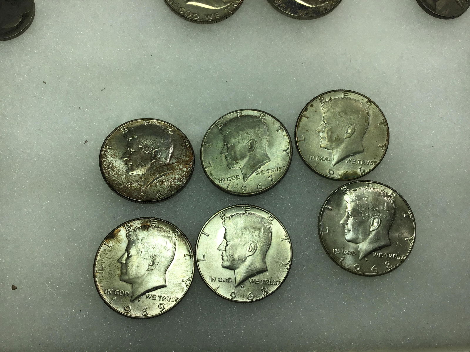 40% Silver Kennedy Half Dollars 6 total (1 of 2)
