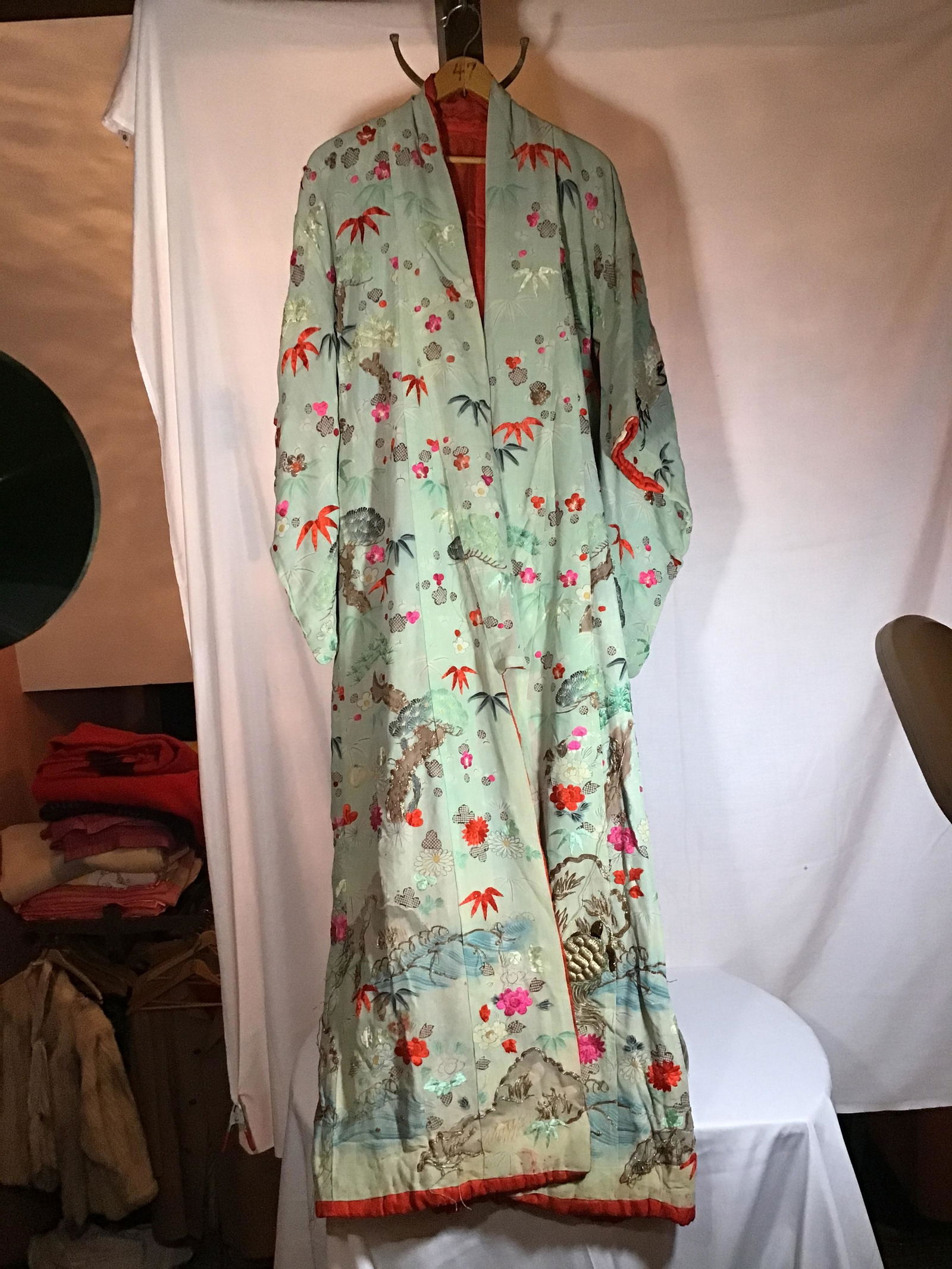 Hand sewn Japanese Kimono w silk lining (1 of 10)
