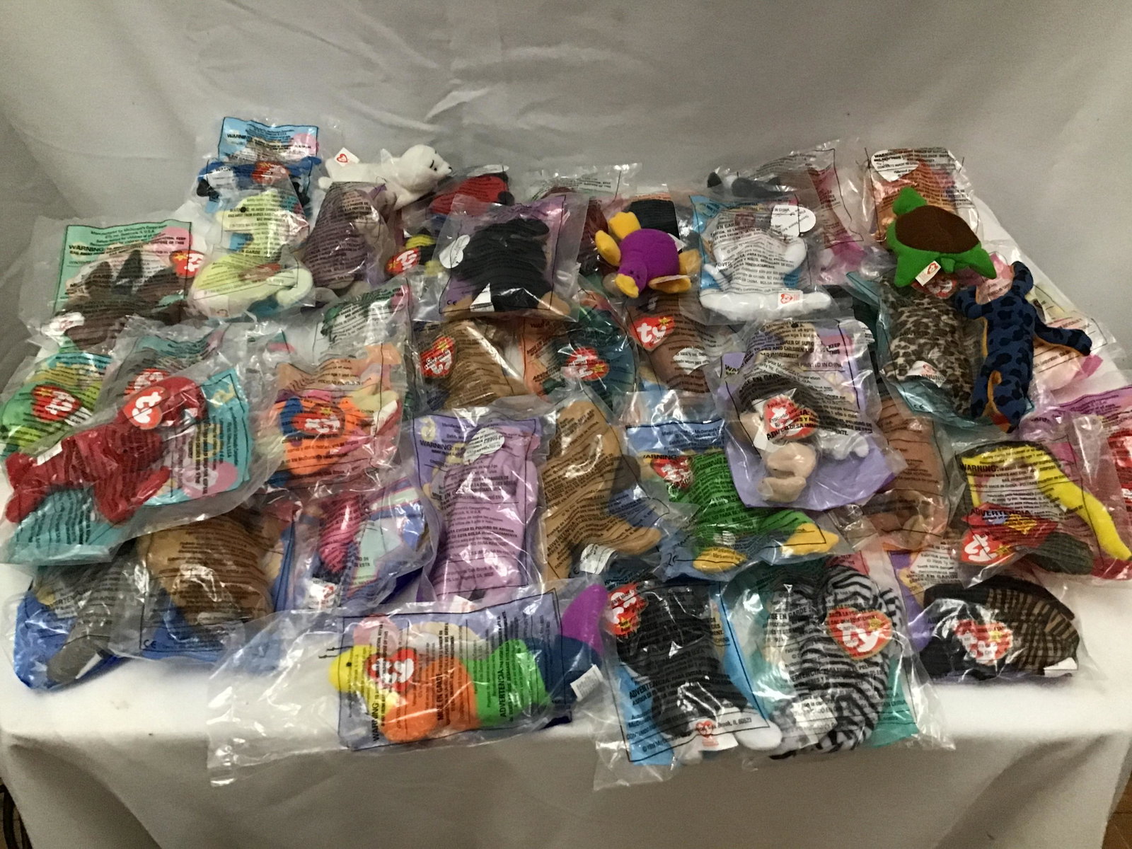 Mini Beanie Baby Collection Collectible McDonalds: Collectible McDonalds toys Large Collection