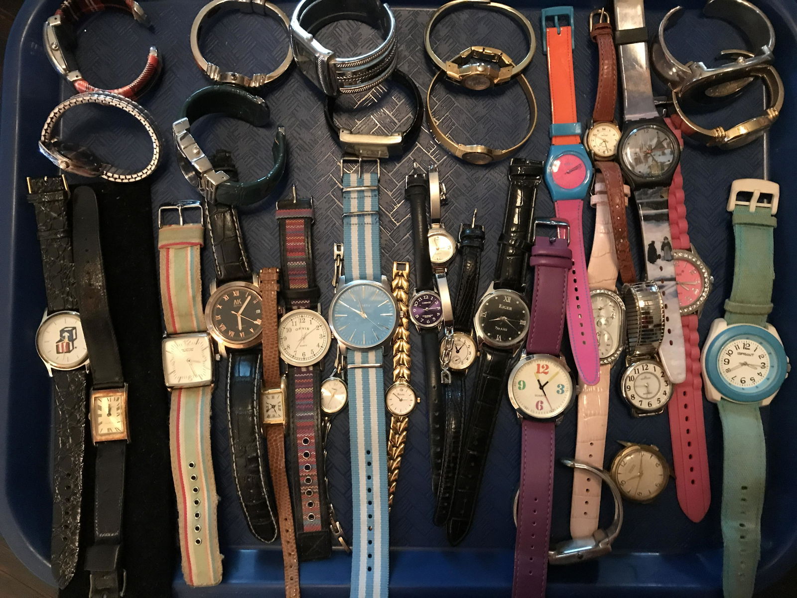 Assorted Watch Lot Timex Anne Klein Bulova Suisseâ€¦.: Timex Anne Klein Bulova Suisseâ€¦.