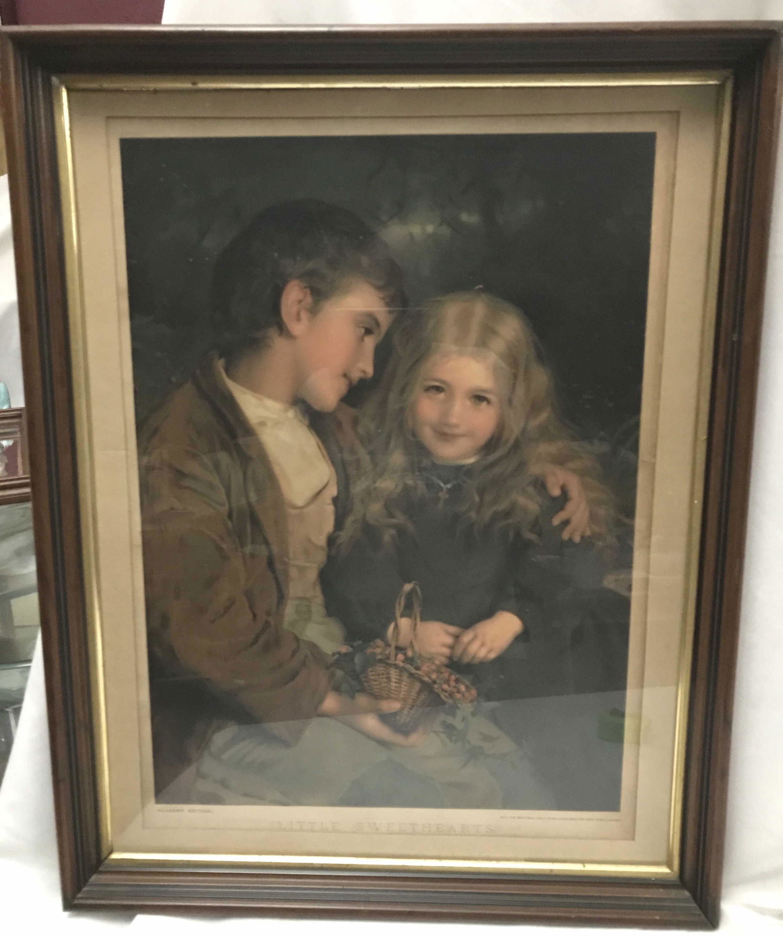 "Little Sweethearts" Framed Lithograph Academy Edition (1 of 5)