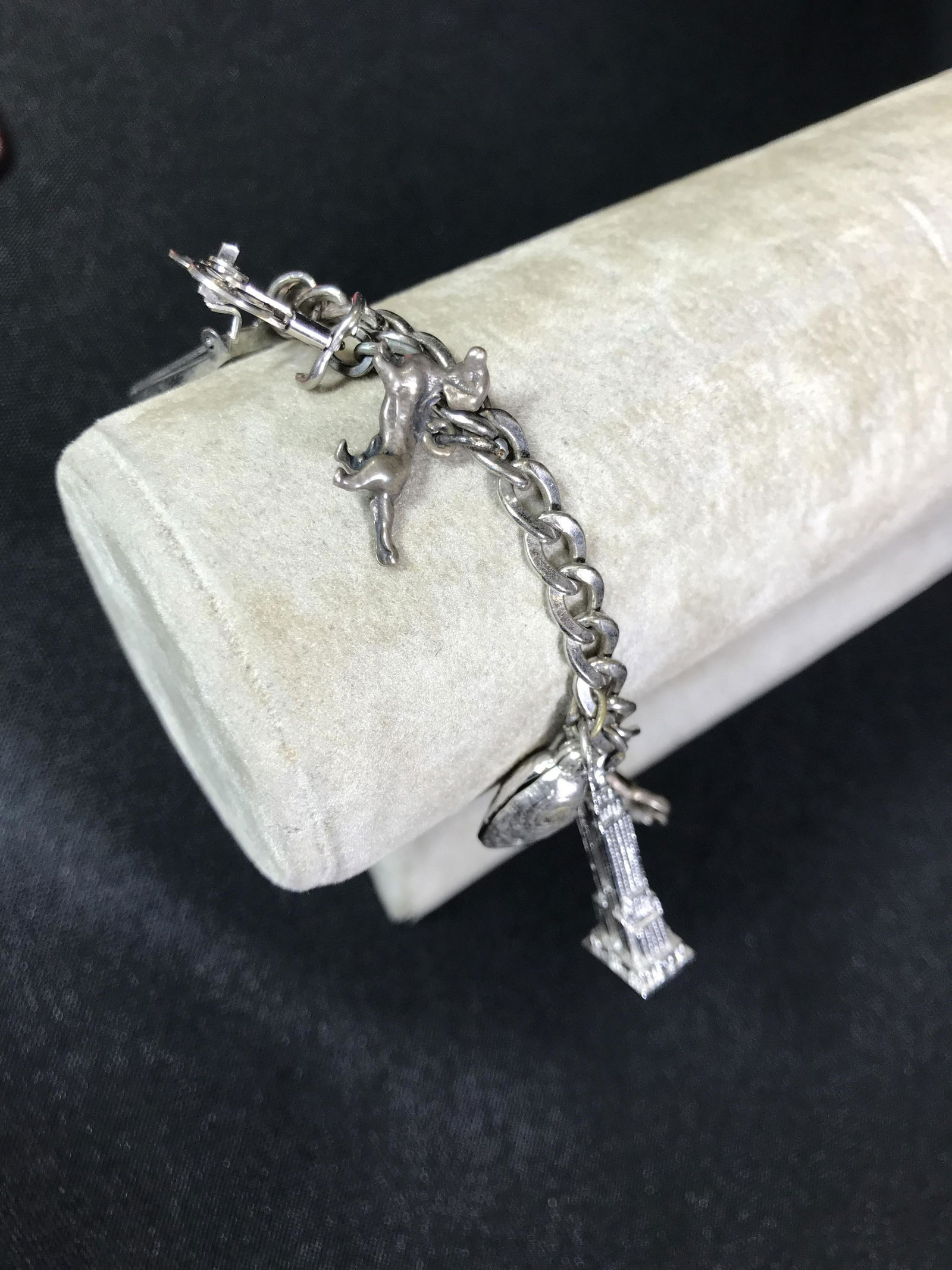 Sterling Charm Bracelet 12 Charms .: .