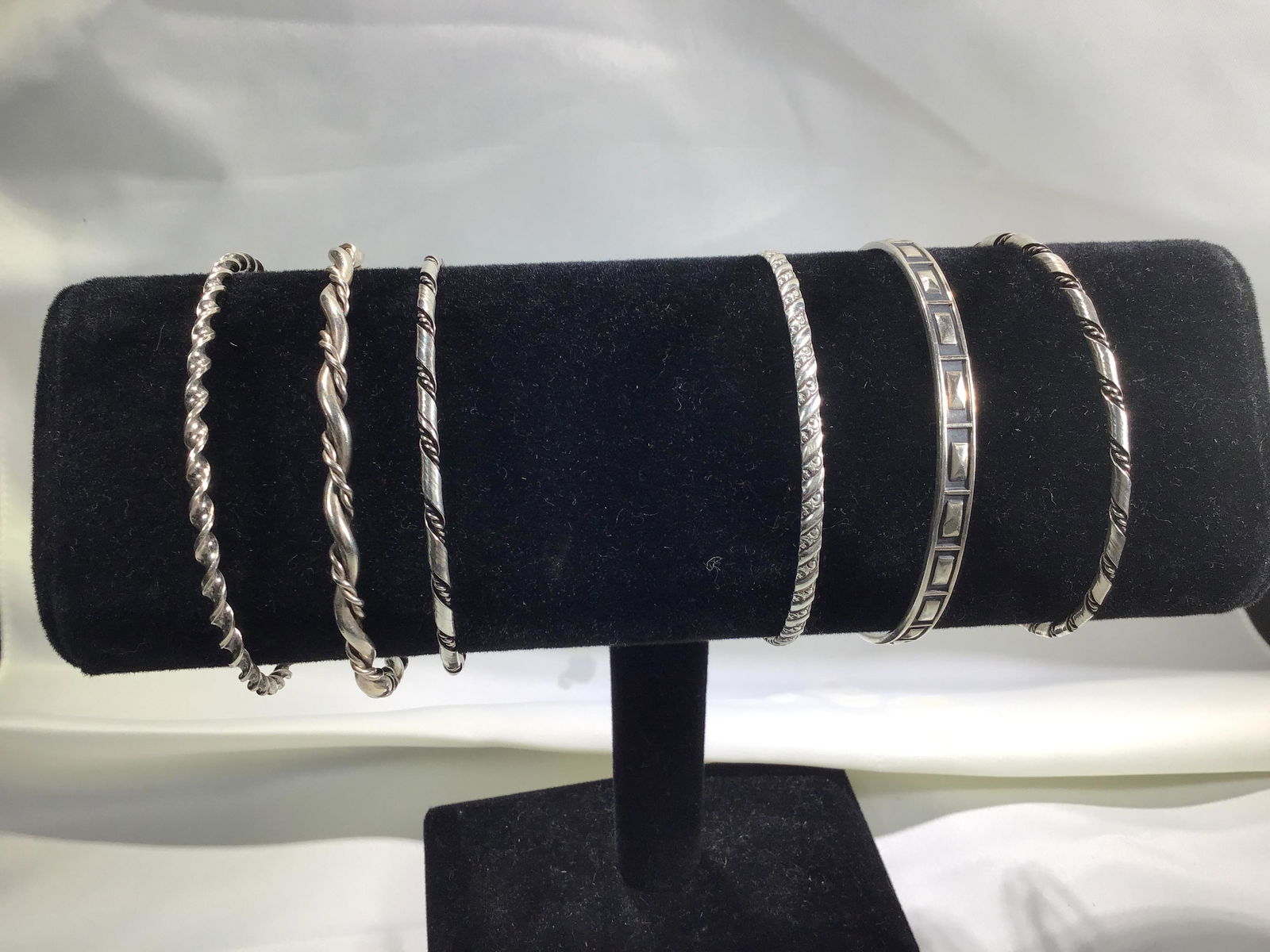 Sterling Bracelets set of 6 . (1 of 7)