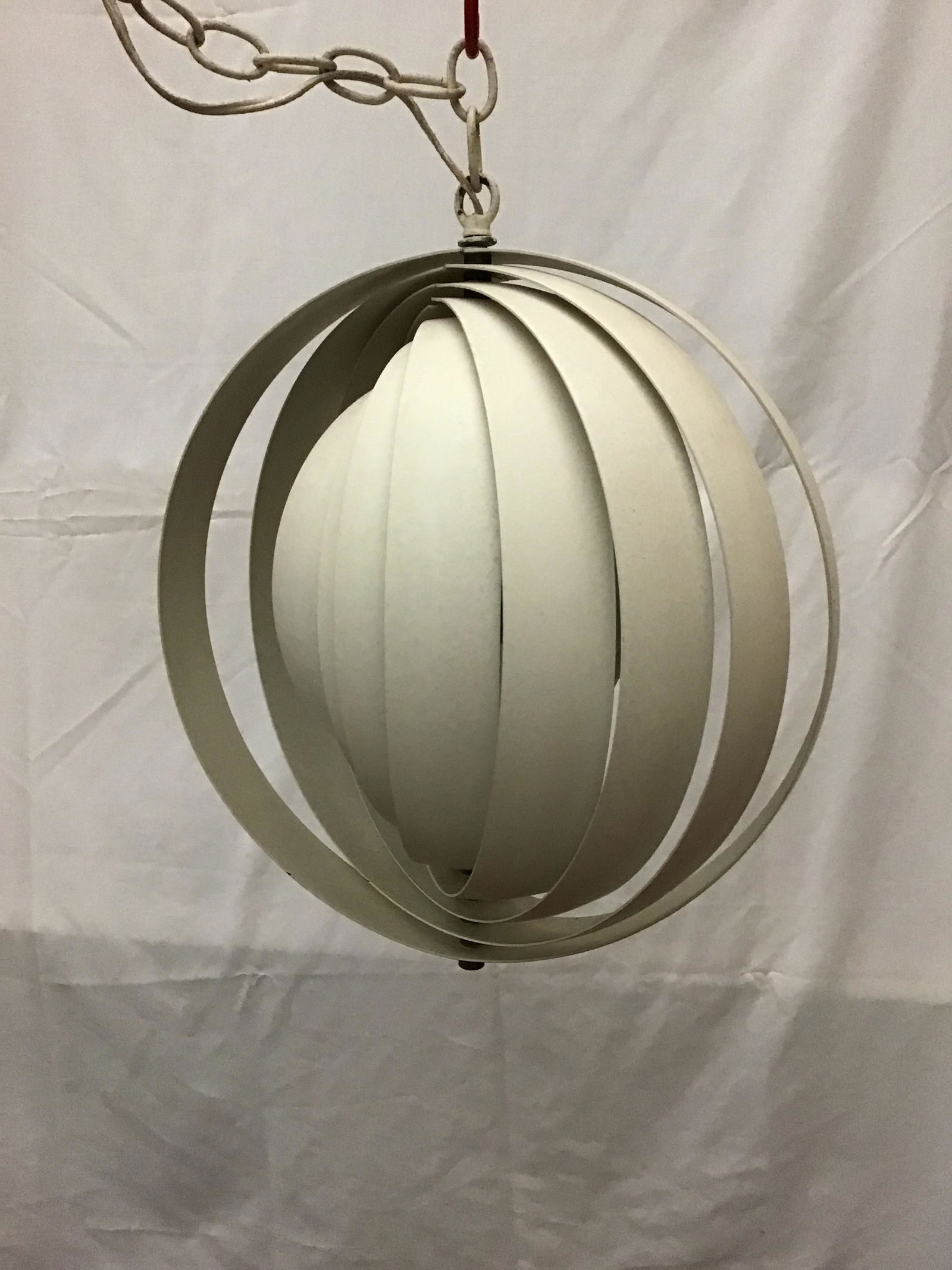 Mid Century Layered Lamp Has sliding dimmer switch (1 of 6)