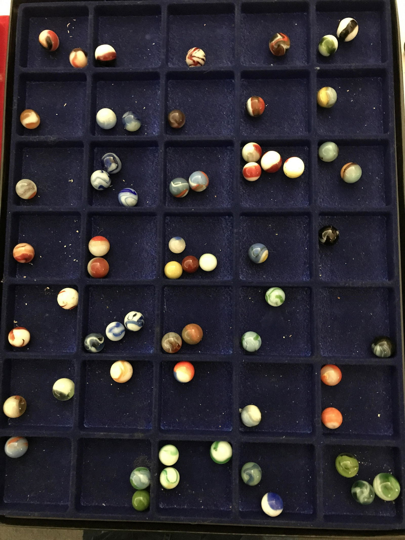 Machine Made Vintage Marble Lot 62 marbles in very good (1 of 5)