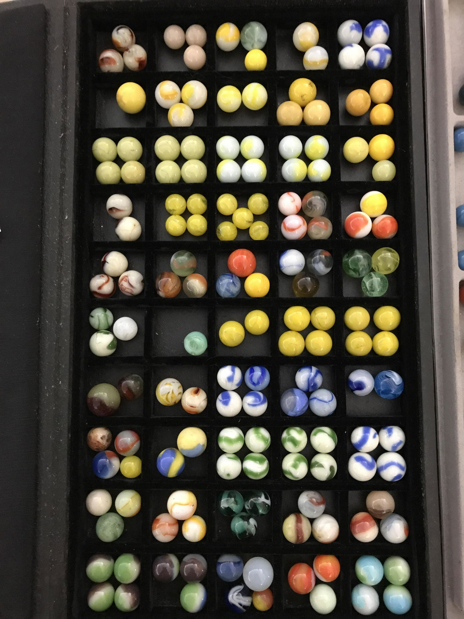 Fluorescent Vintage Marbles Machine Made 150 marbles in (1 of 3)