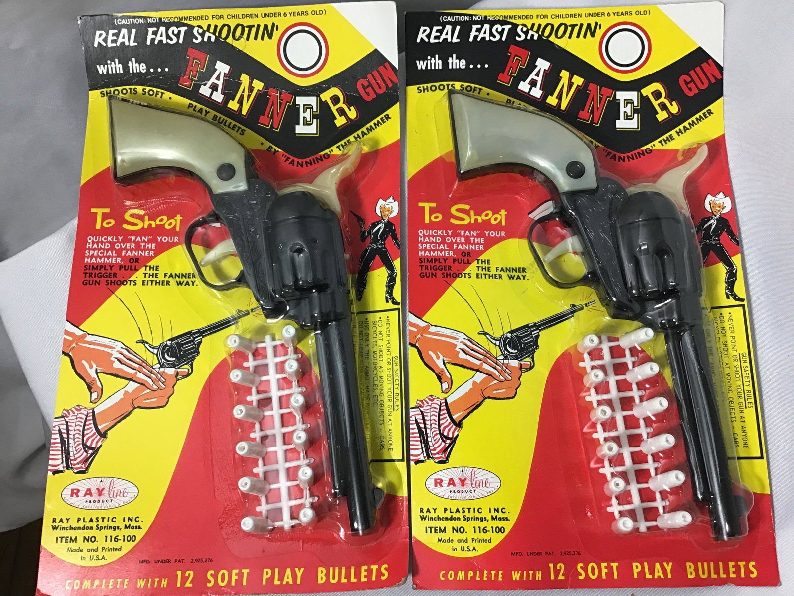 RayLine Fanner Toy Gun 2 still in original package: 2 still in original package
