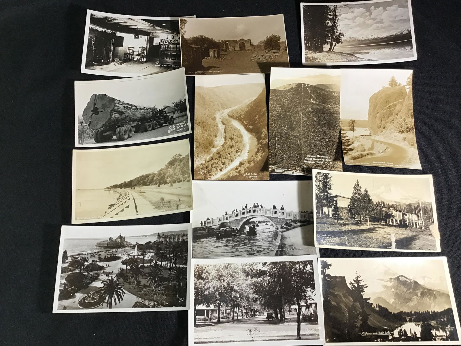 Vintage photographic postcards collection (12+) . (1 of 4)