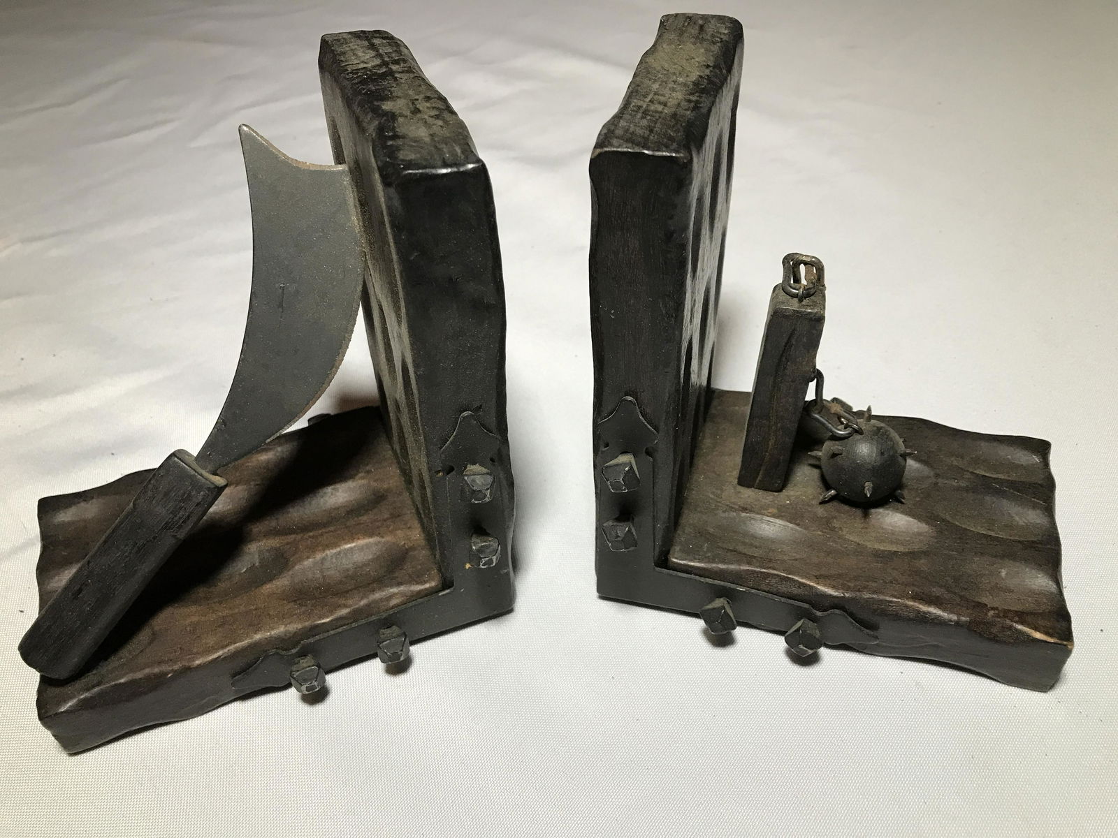 Spanish Weapon Bookends Each measures 6 by 6 inches (1 of 6)