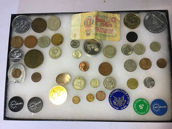 Foreign Coin and Medals Collection Wegmans Tokens with Masonic medal