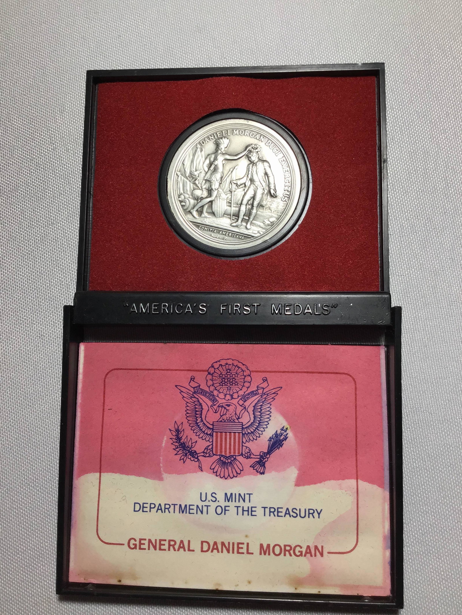 General Daniel Morgan US Mint Medal In original case: In original case