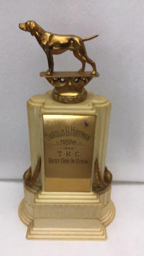 1940 Harold Hoffman Trophy Best Dog in Show Height 24 inches: Height 24 inches