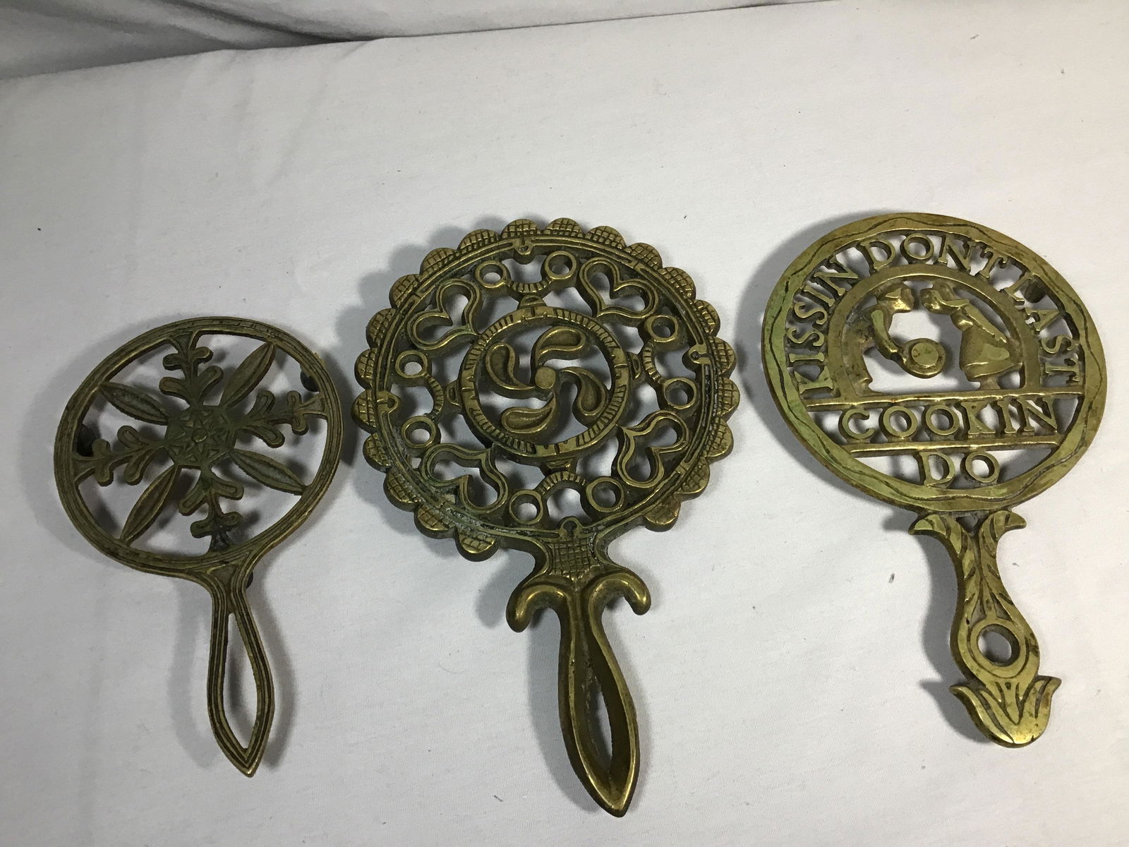 Early Brass Trivets .: .