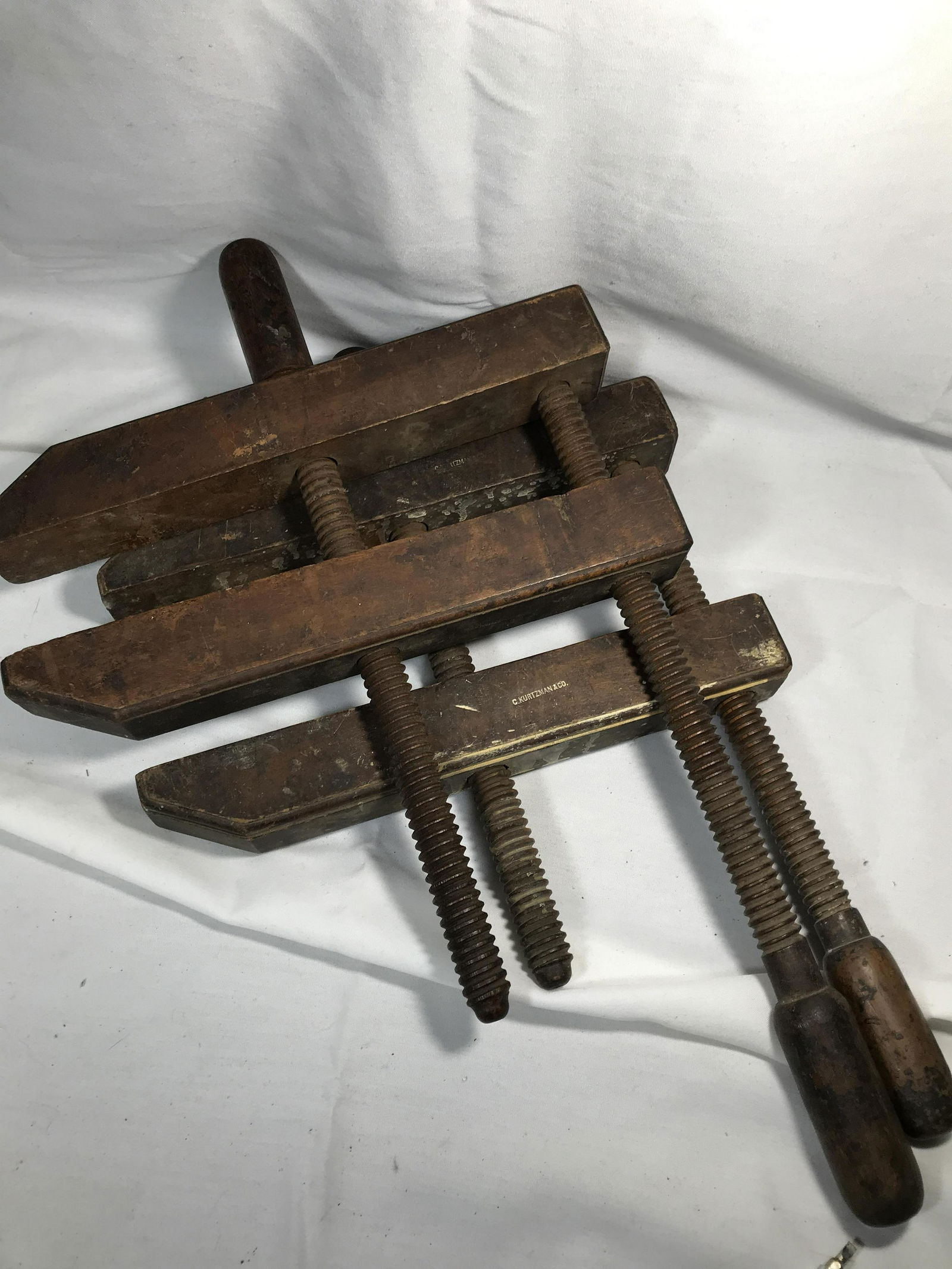 Primitive Wood Clamps- C Kurtzman & Co. Each measures approximately 24 inches long (1 of 4)