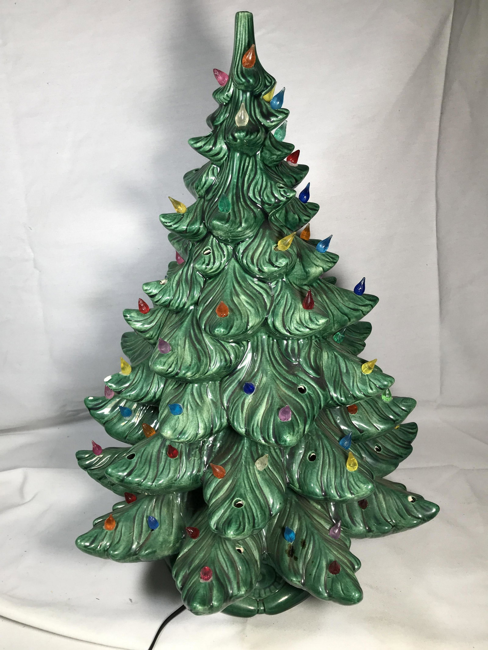 Ceramic Christmas Tree Measures 23 inches tall: Measures 23 inches tall