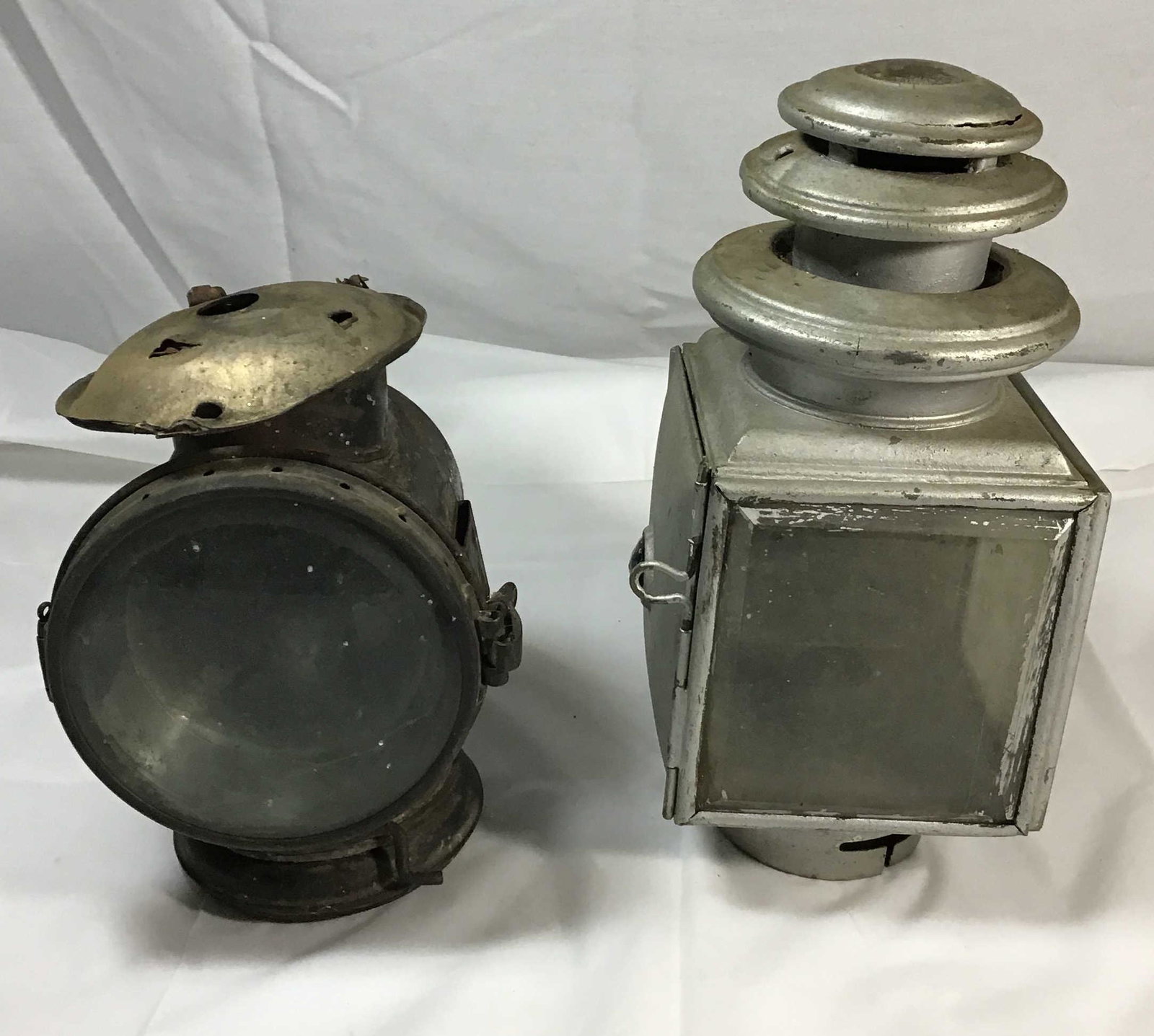 Vintage car or stage Coach lanterns .: .
