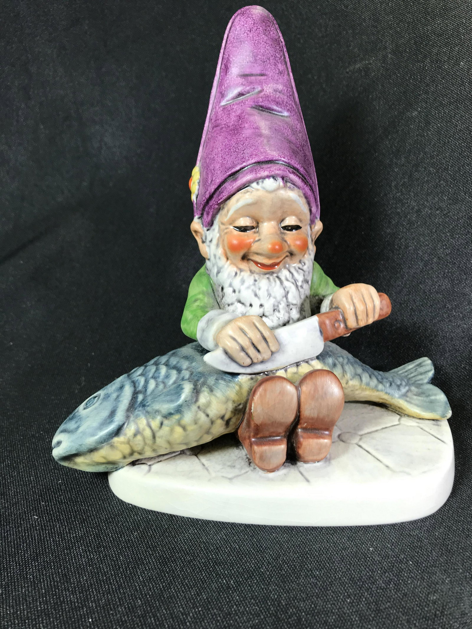 Hummel Gnome Fisherman Figurine Well 508 Co Boy: Well 508 Co Boy